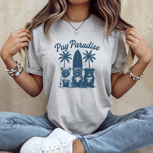 Pug Paradise graphic print casual wear product