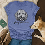 Furry Face Lover Graphic Shirt for Dog Enthusiasts