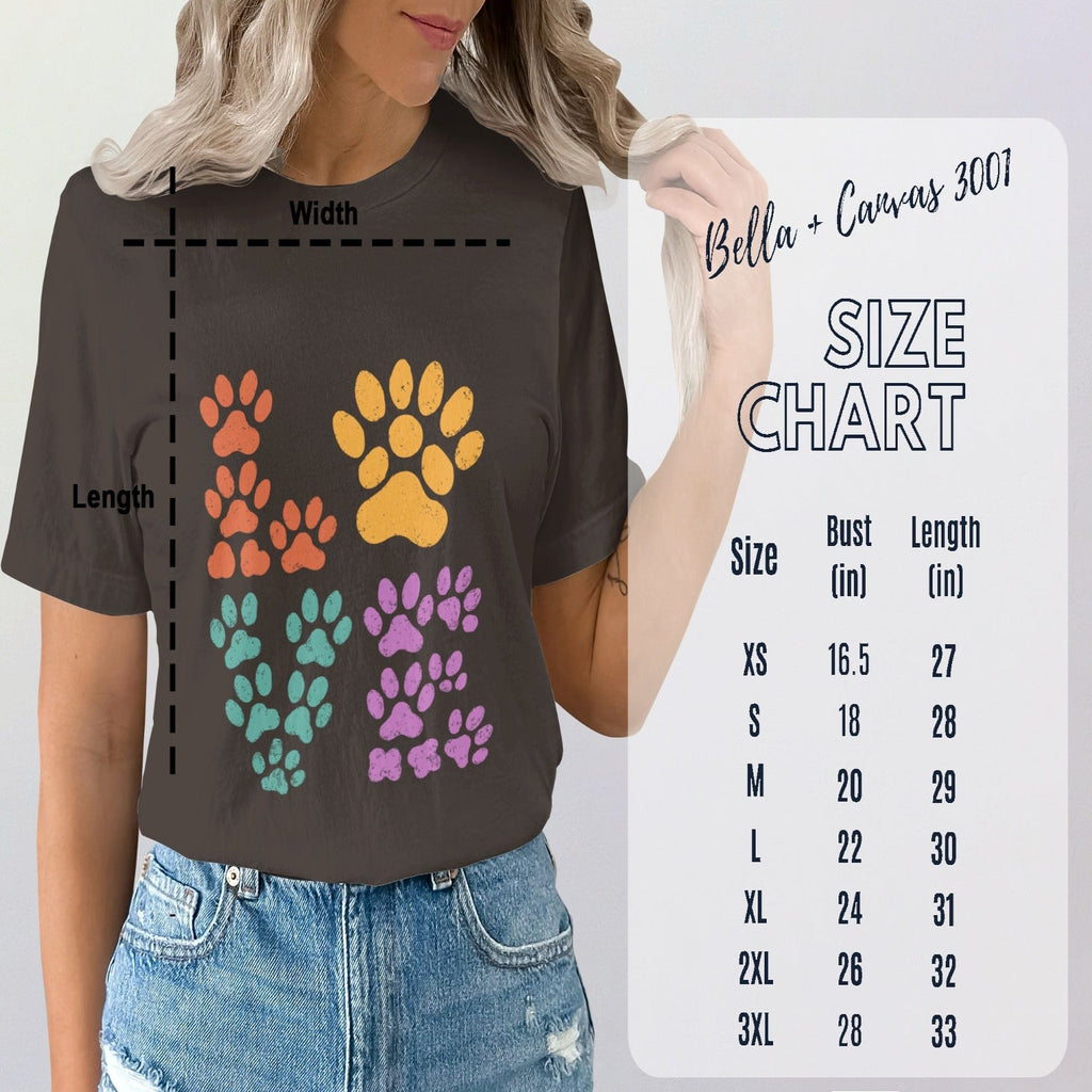 Cute Paw Print Graphic Tee for Animal Lovers