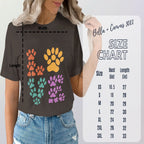 Cute Paw Print Graphic Tee for Animal Lovers