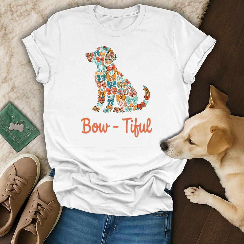 Colorful Bow Dog Silhouette Bow-Tiful Image product