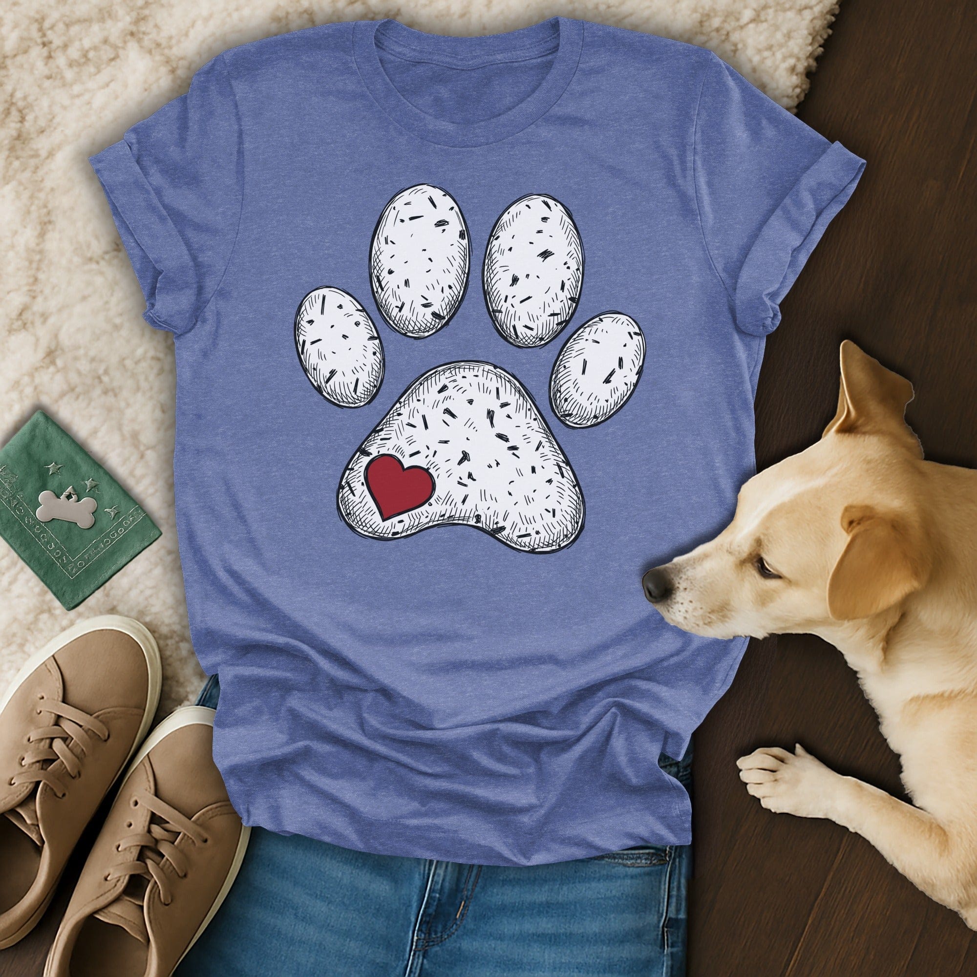 Blue Dog Paw Print Heart Design Unique product type
Dog Paw Print, Heart Design, Pet Lover Gift, Animal Theme, Blue Graphic Tee, Canine Apparel, Puppy Lover, Dog Mom, Dog Dad, Cute Paw Print, Unique Style, Casual Dog Shirt, Animal Rescue Supporter, Love Dogs, Pet Owner Fashion, Dog Illustration, Paw Symbol, Sweet Doggo, Pet Affinity, Blue Shirt