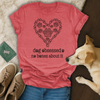 Dog Obsessed No Bones About It Paw Print Heart product type