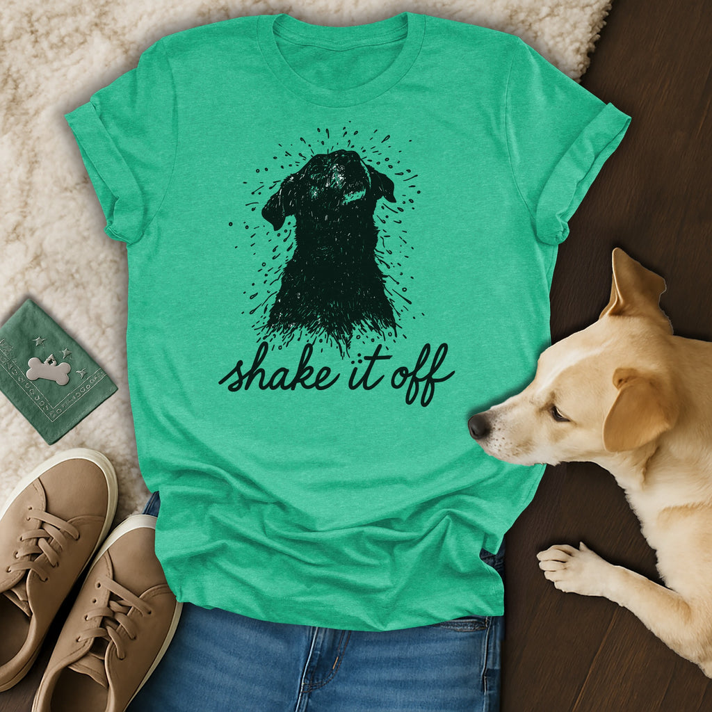 Shake It Off Dog Lover Graphic Tee Shirt