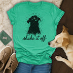 Shake It Off Dog Lover Graphic Tee Shirt
