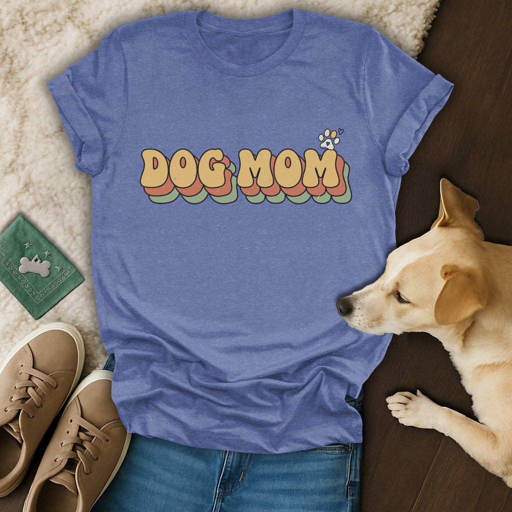 Retro Dog Mom Graphic T-Shirt 🐾