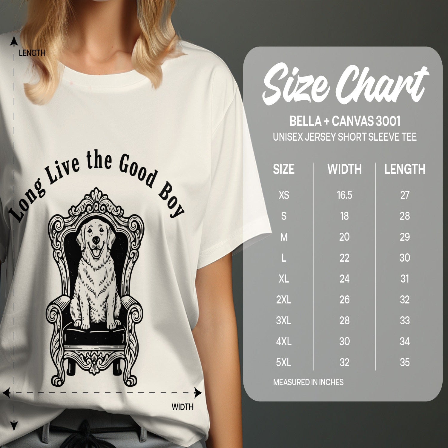 Long Live the Good Boy Cute Dog Graphic T-shirt