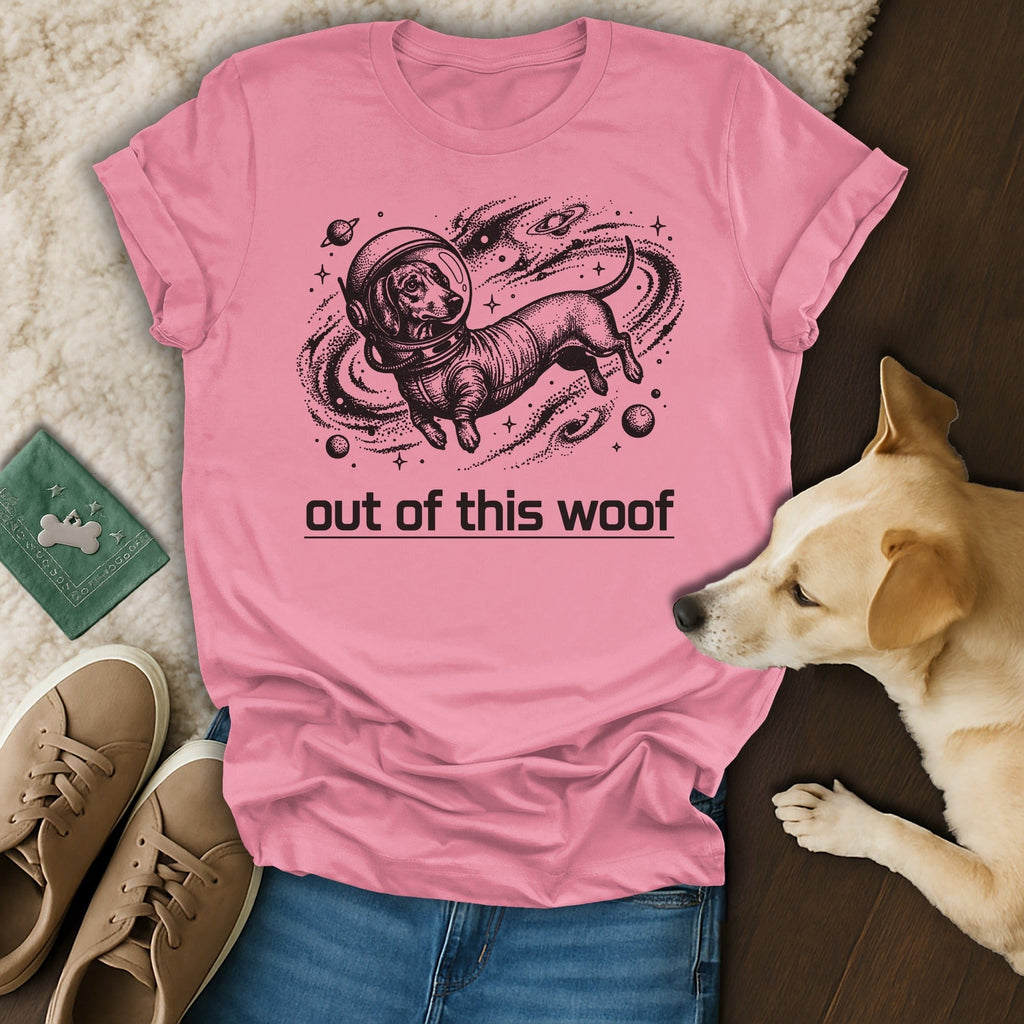 Out Of This Woof Dachshund Astronaut Dog Pink product type
Dog, Dachshund, Wiener Dog, Sausage Dog, Space, Astronaut, Galaxy, Universe, Planets, Stars, Pink, Funny, Pet Lover, Canine, Puppy, Cute Dog, Spacedog, Celestial, Woof, Animal