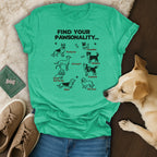 Find Your Pawsonality Graphic Tee for Dog Lovers