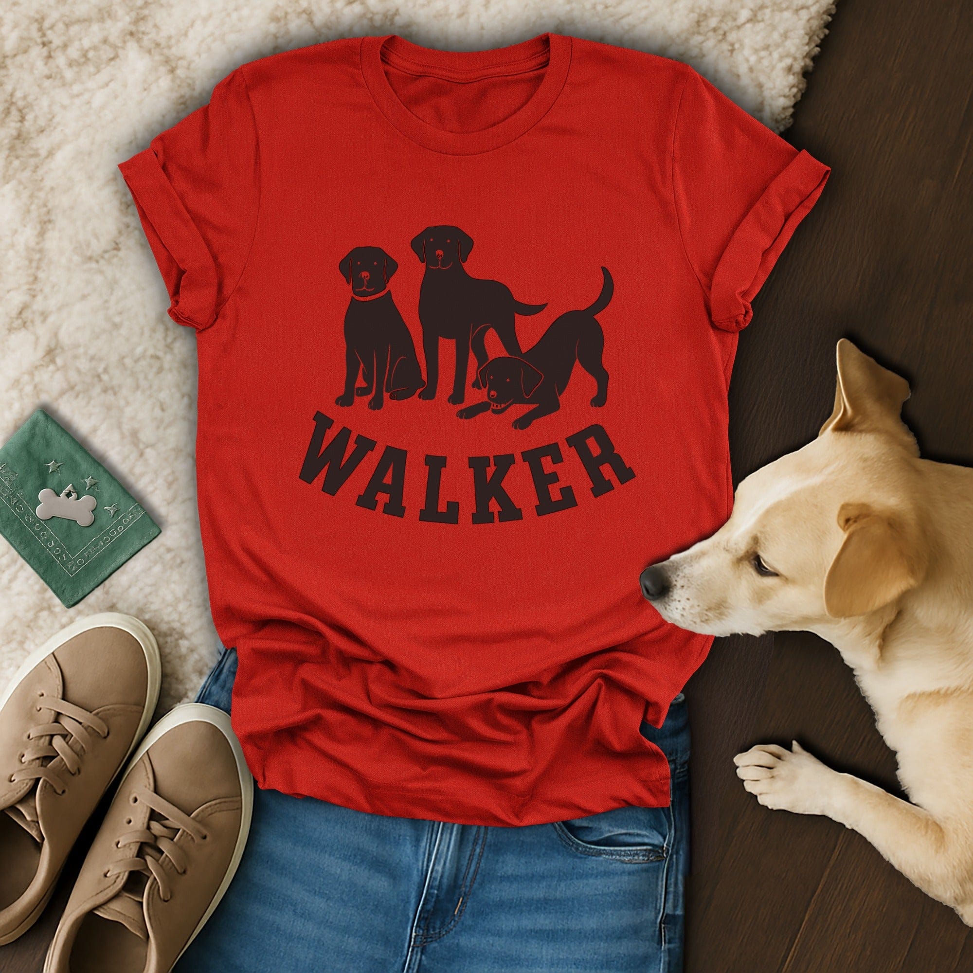 Walker Graphic Red T-Shirt with Illustrations Product