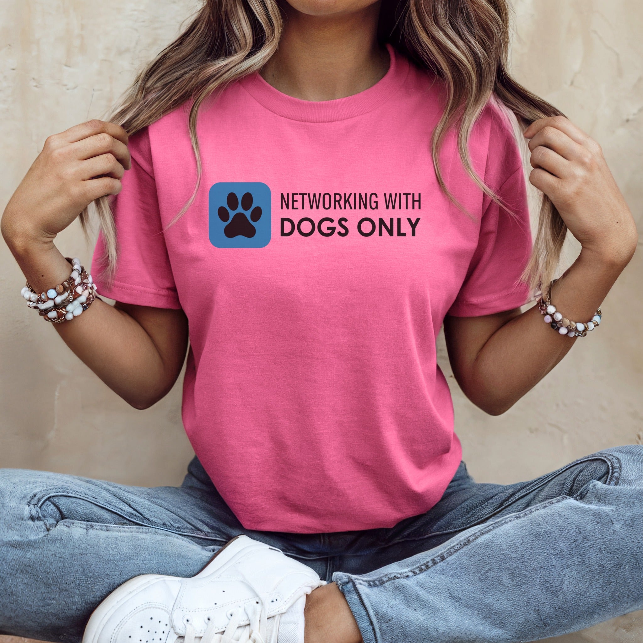 Networking with Dogs Only Graphic T-shirt