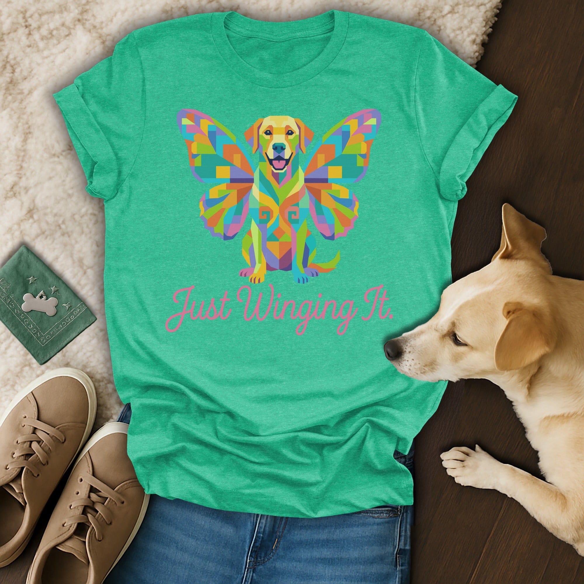 Just Winging It Colorful Geometric Dog Butterfly Wings product type