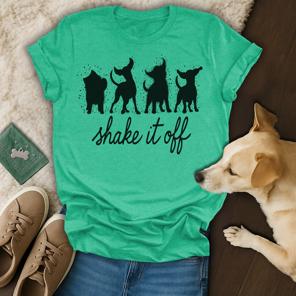 Shake It Off Dog Silhouettes Graphic Tee Product