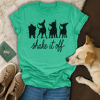 Shake It Off Dog Silhouettes Graphic Tee Product