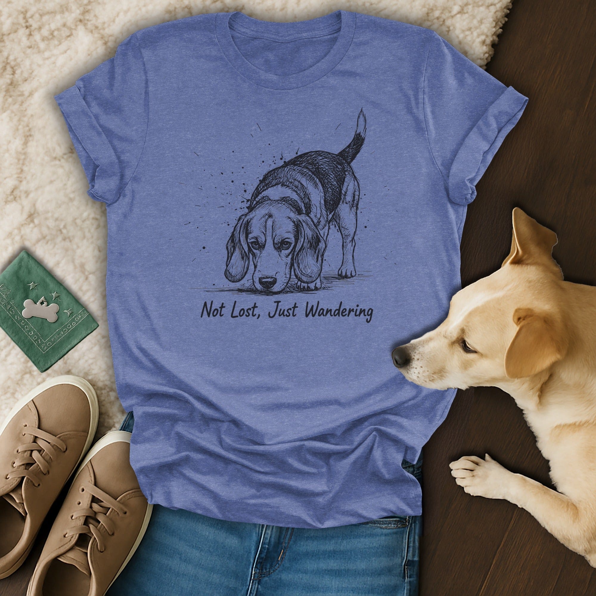 Not Lost Just Wandering 🐶 T-Shirt