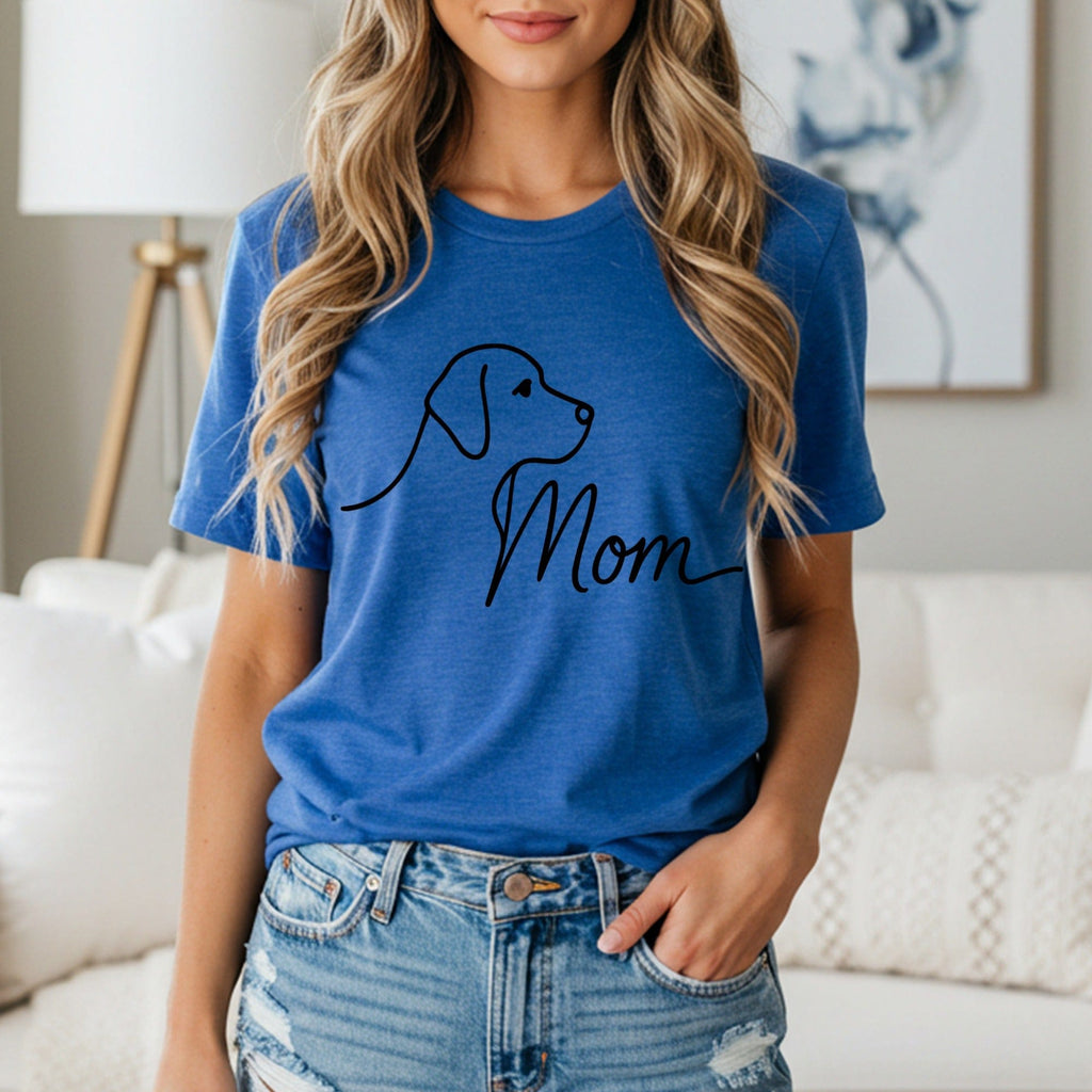 Dog Mom Graphic Tee for Dog Lovers Casual Shirt