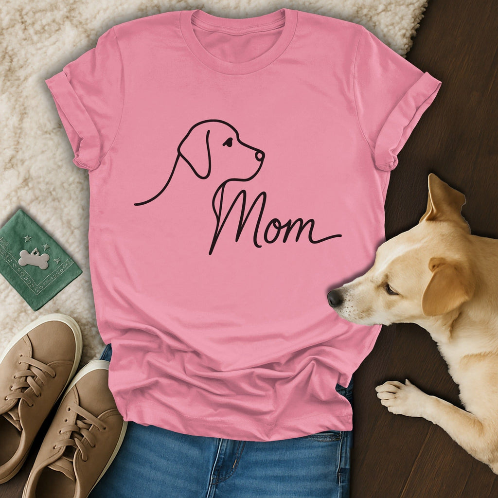 Cute Pink Dog Mom Shirt for Pet Lovers Gift