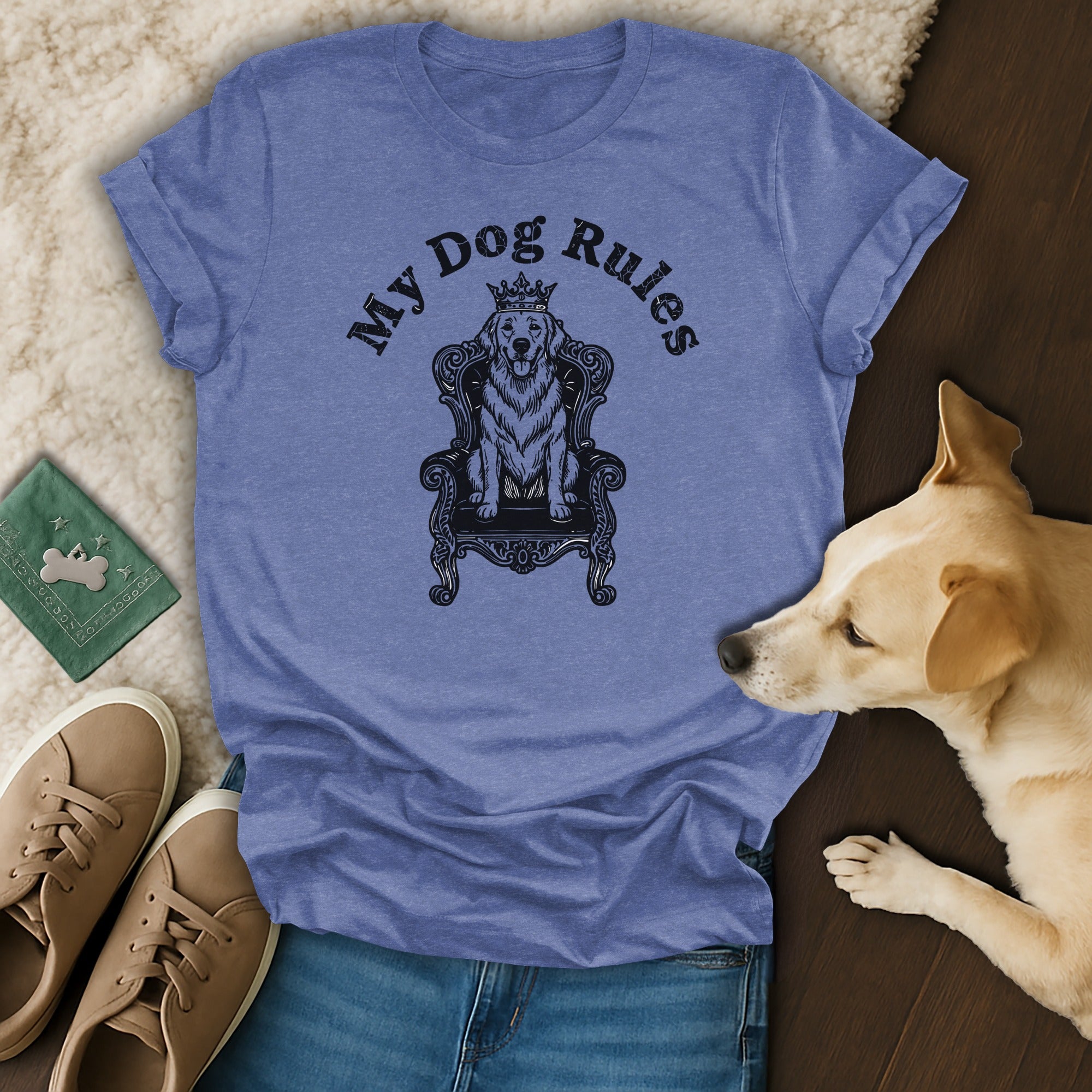 My Dog Rules Graphic Tee for Dog Lovers Tee