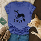 Corgi Lover Blue Shirt for Dog Enthusiasts