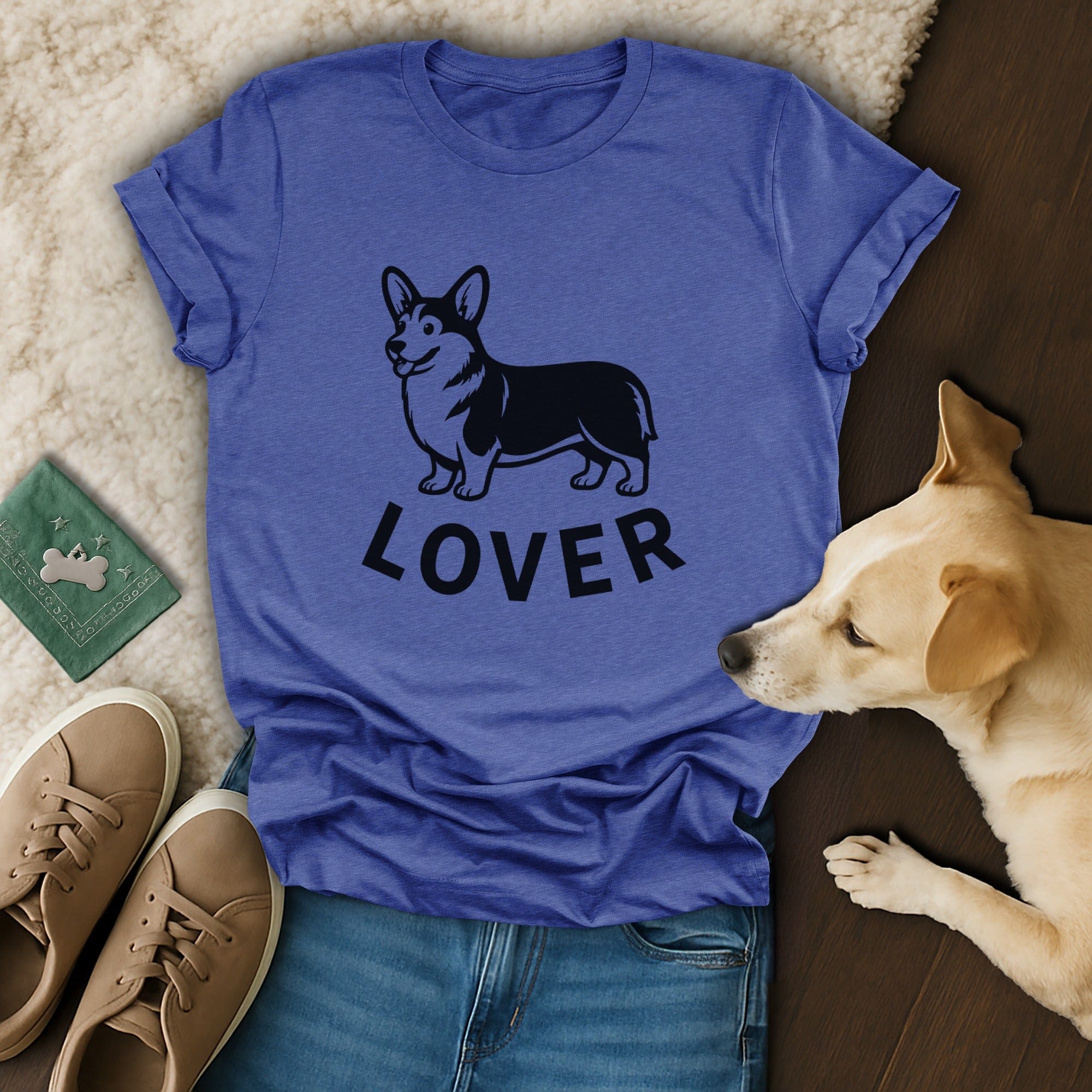 Corgi Lover Blue Shirt for Dog Enthusiasts