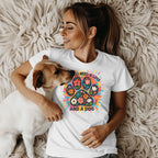 You Need Love And A Dog Colorful Paw Shirt