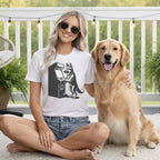Retro Arcade Dog Graphic Tee Fun Casual Wear Shirt