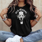 Old School Dog Drinking Milk Graphic T-Shirt