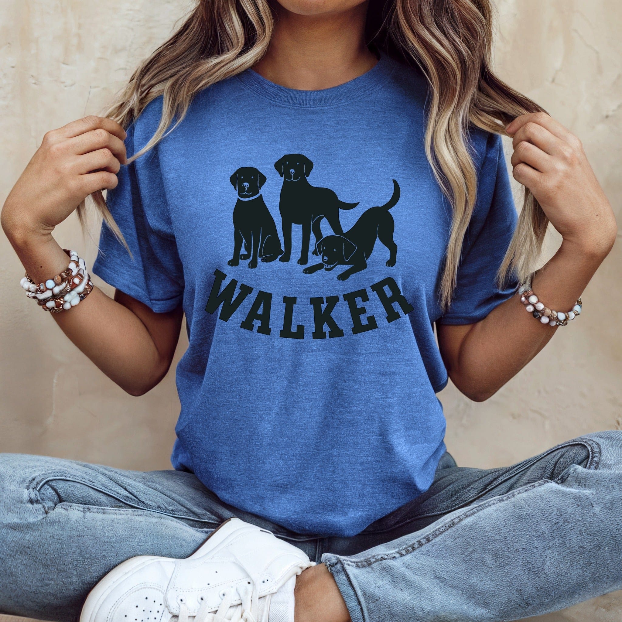 Cute Dog Walker Graphic Tee for Animal Lovers