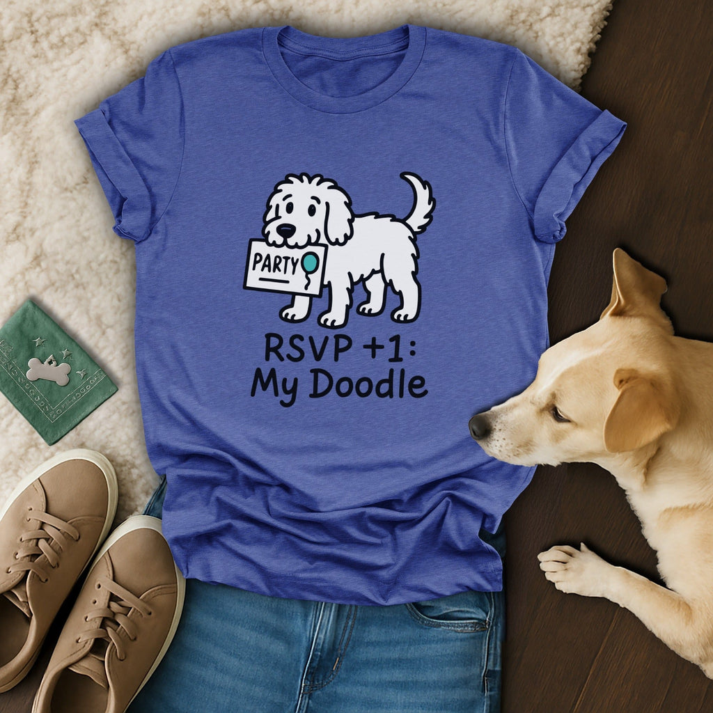 RSVP +1 My Doodle Party Cute Dog Themed Shirt