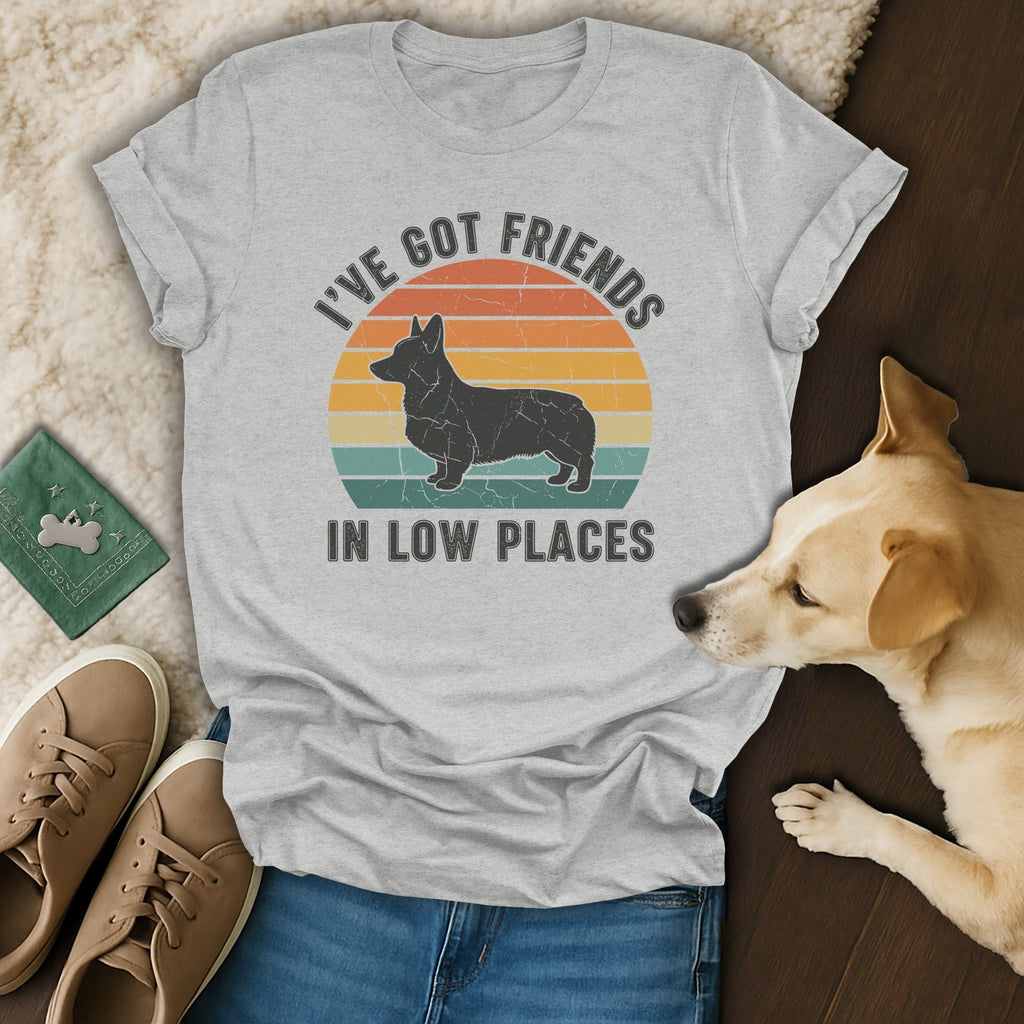 I've Got Friends In Low Places Dog Graphic T-shirt