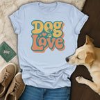 Retro Dog Love T-Shirt 🌻