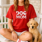 Cute Red Dog Mom Shirt for Pet Lovers