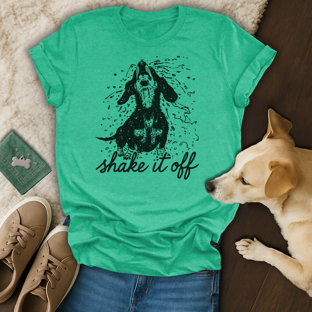 Shake It Off Dog Graphic T-Shirt