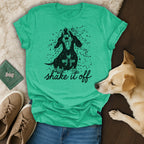 Shake It Off Dog Graphic T-Shirt
