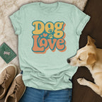 Retro Dog Love T-Shirt 🌻