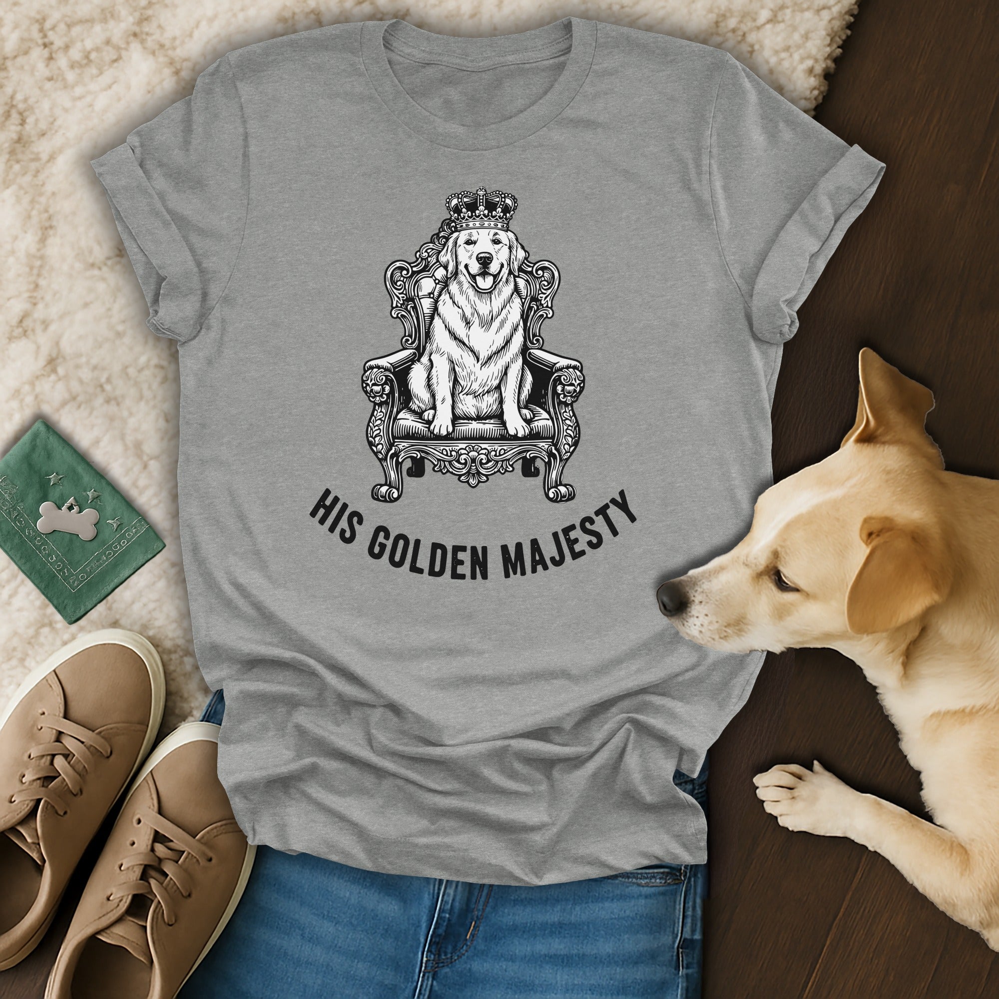 His Golden Majesty Graphic Design Tee Shirt