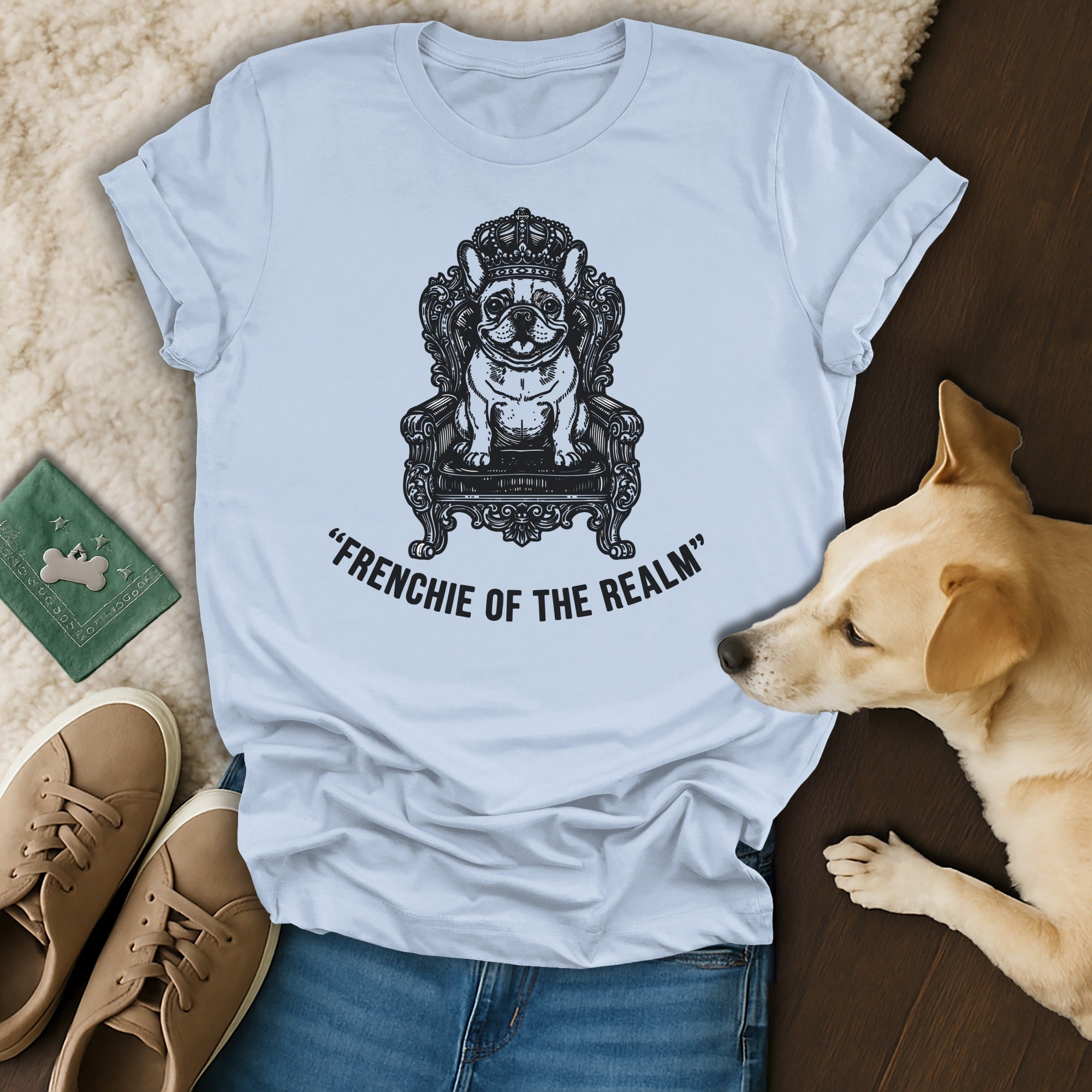Frenchie of the Realm - Adorable Bulldog Design Shirt