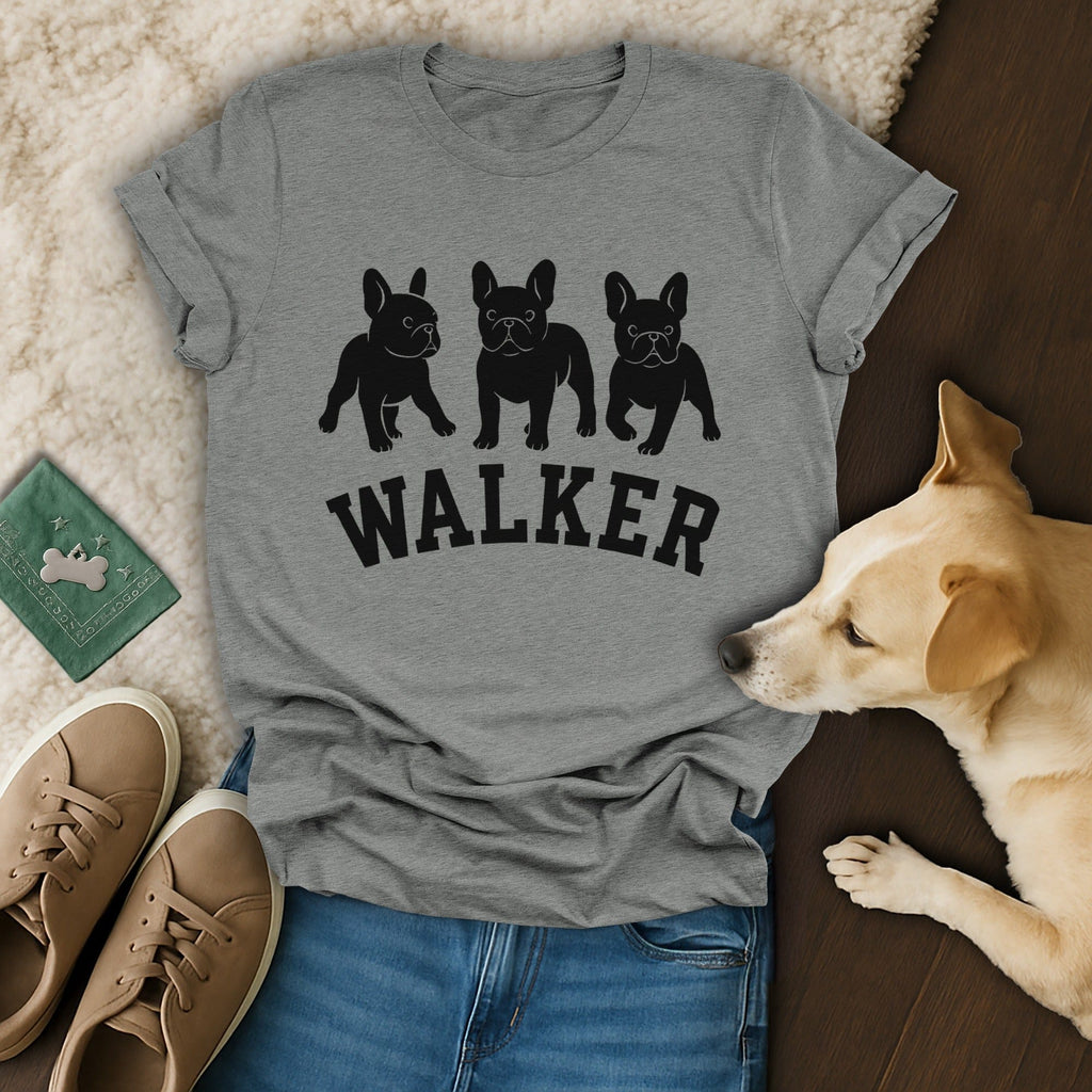 Walker French Bulldog Graphic Tee Dog Lover Shirt