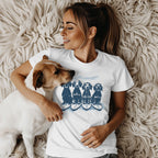 Woman and Her Dog's Bonding Moment T-shirt