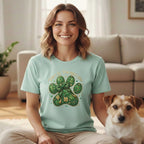 Happy St. Pawtrick's Day Dog Paw Print Design T-shirt