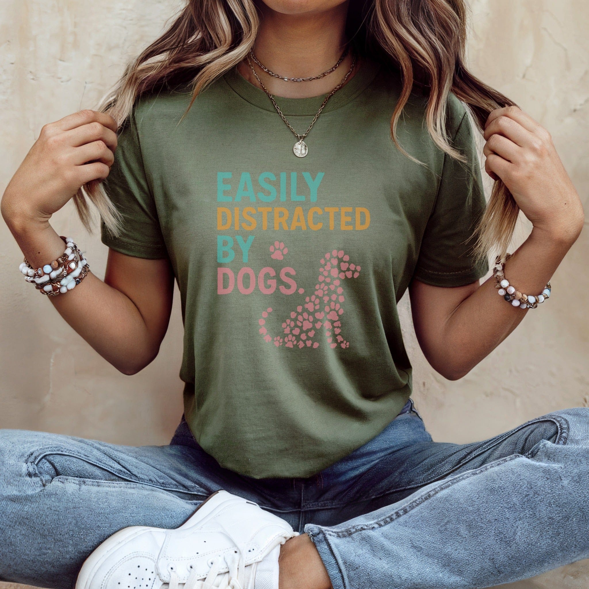 Easily Distracted By Dogs Graphic Tee