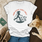 Paw-sitive Vibes Only Graphic T-Shirt