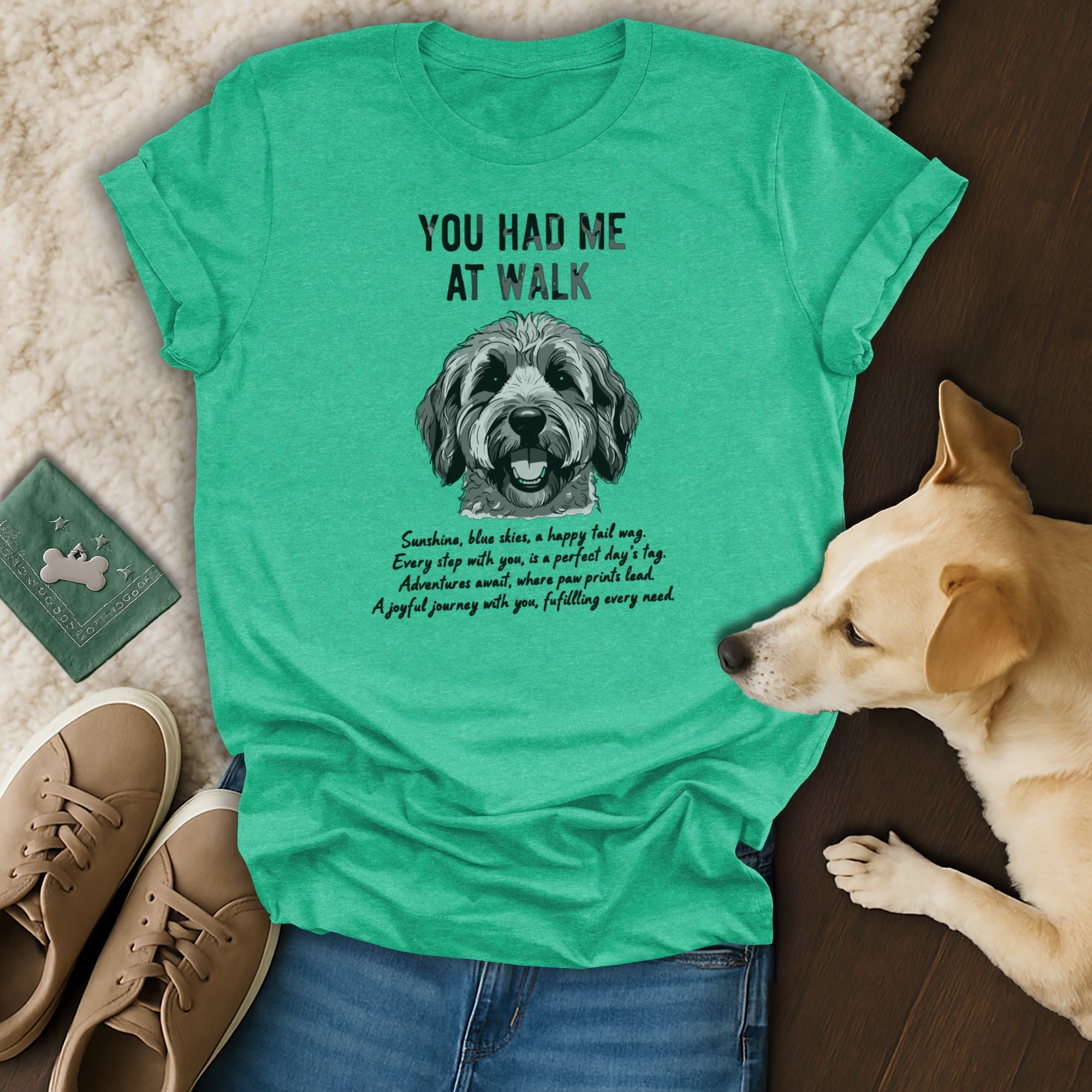 You Had Me At Walk Dog Lover's Graphic T-Shirt