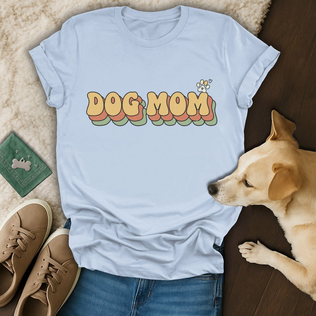 Retro Dog Mom Graphic T-Shirt 🐾