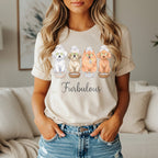 Four dogs wearing face masks and spa towels, with text "Furbulous".