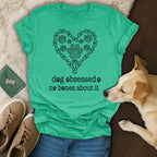 Dog Obsessed No Bones About It Heart Bones Paw Print product type