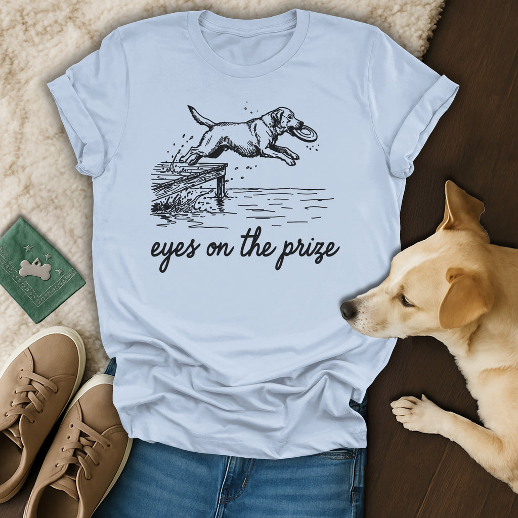 Eyes On The Prize Graphic Dog Lover T-Shirt