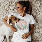 Dog Mom's Trail Crew Mountain Scene Tee