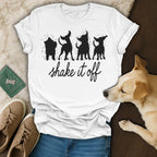 Shake It Off Dancing Dogs Graphic Tee