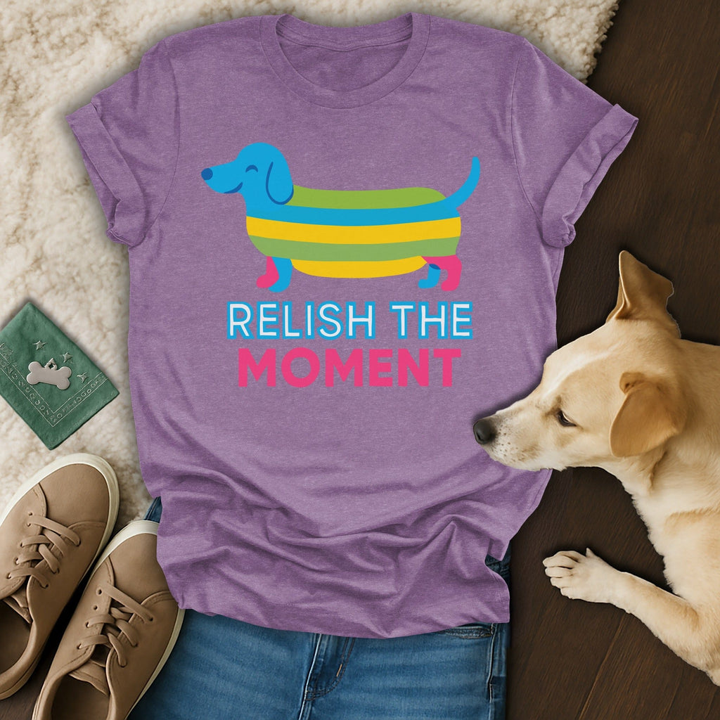 Relish the Moment Cute Colorful Dachshund Shirt